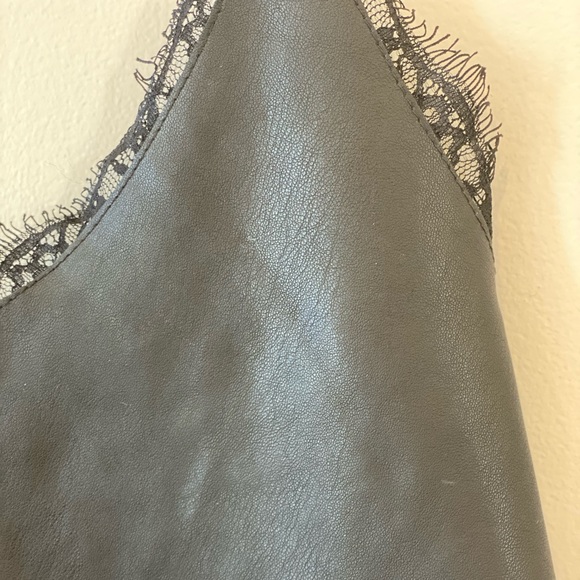 Zara Knit faux leather thank top - Picture 3 of 4